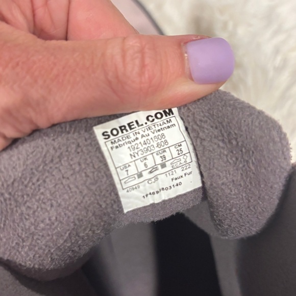 Sorel Youth Whitney™ II Short Lace boots multi color size 7 LIKE NEW - Picture 8 of 11